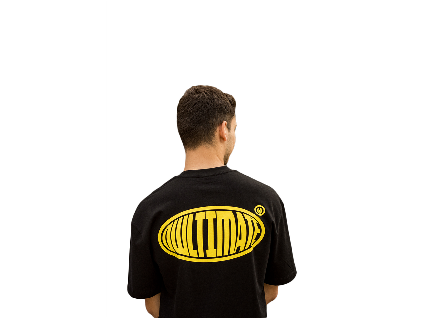 CIRCULAR LOGO Tee. - BLACK.