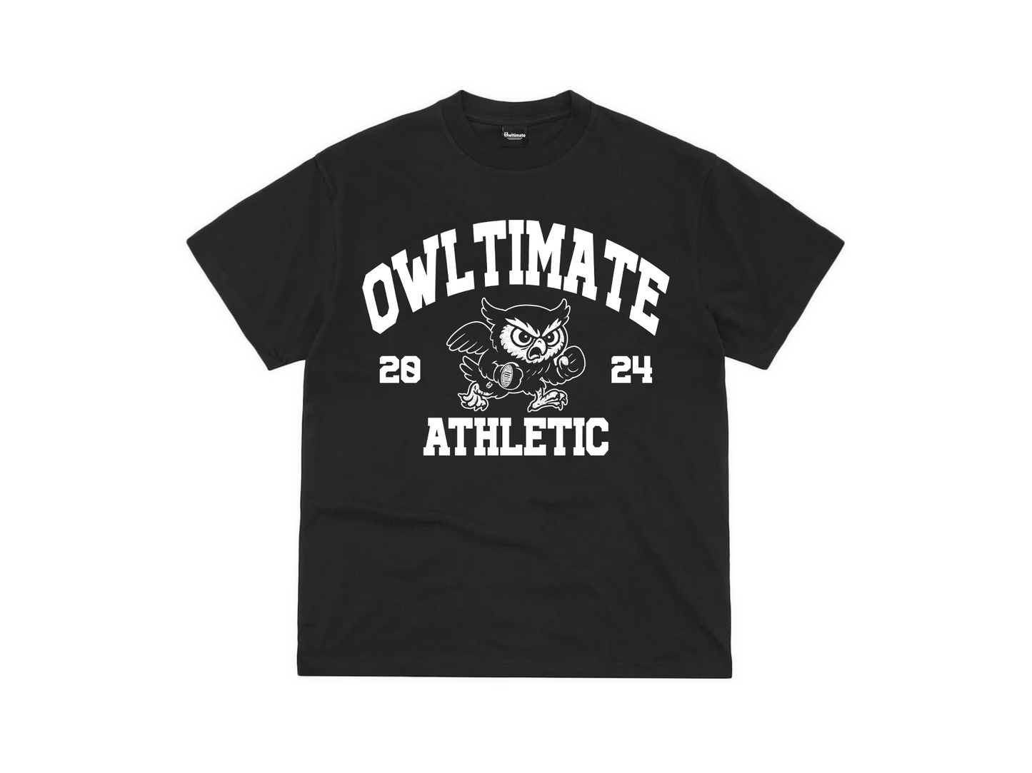 ATHLETIC TEE. - BLACK.