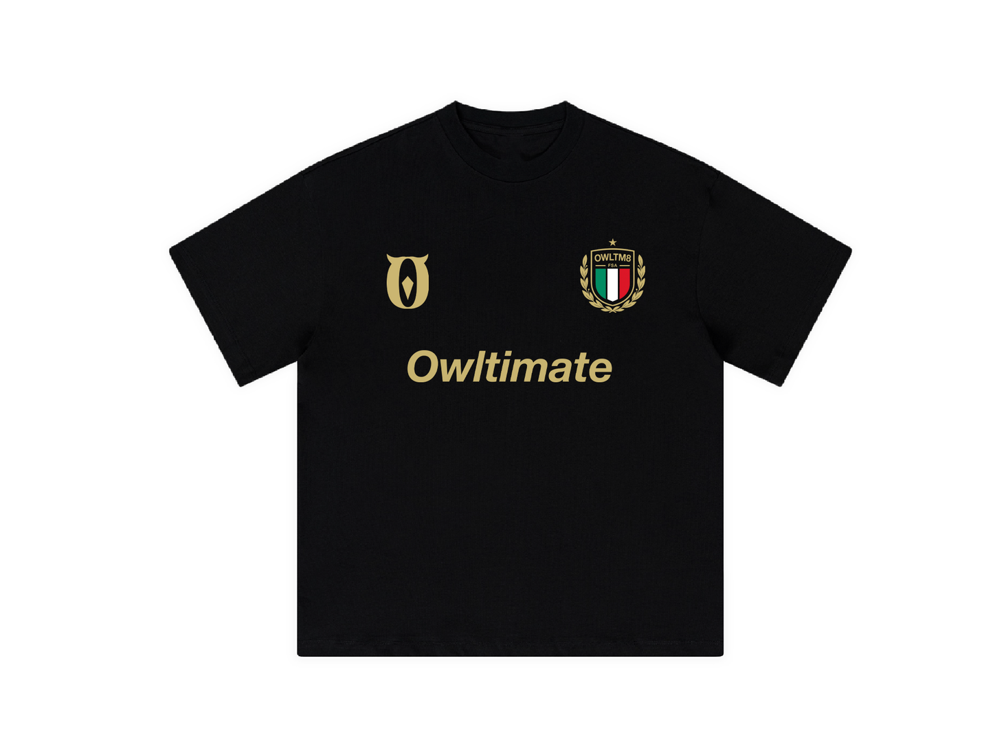 ITALIA Tee - BLACK.