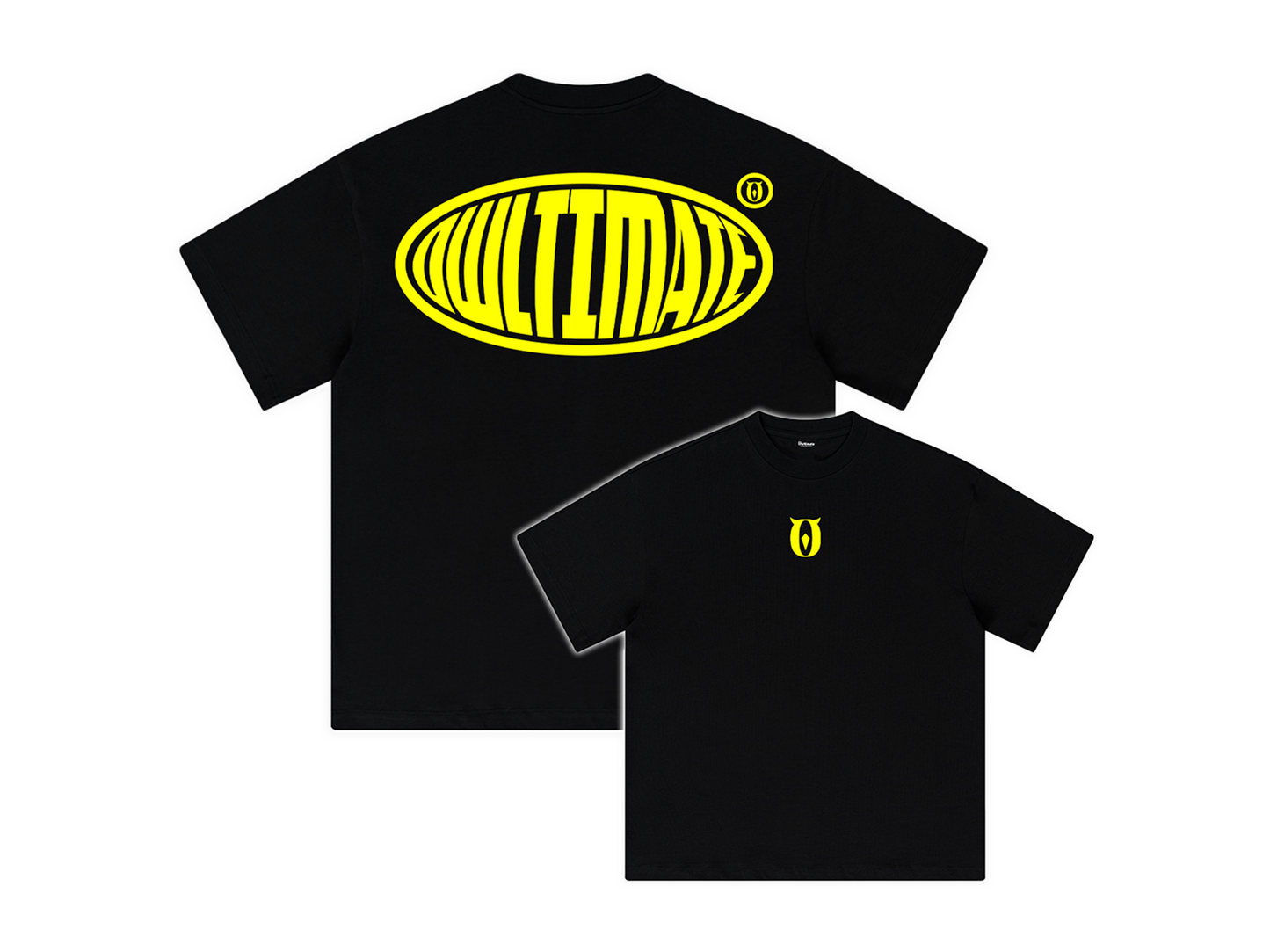 CIRCULAR LOGO Tee. - BLACK.