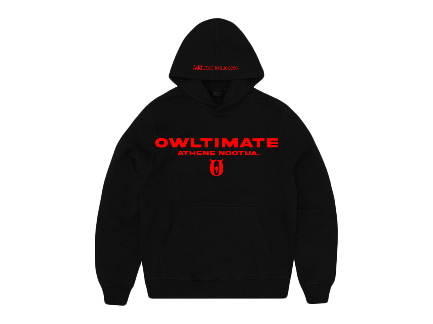 BLACK & RED HOODIE.