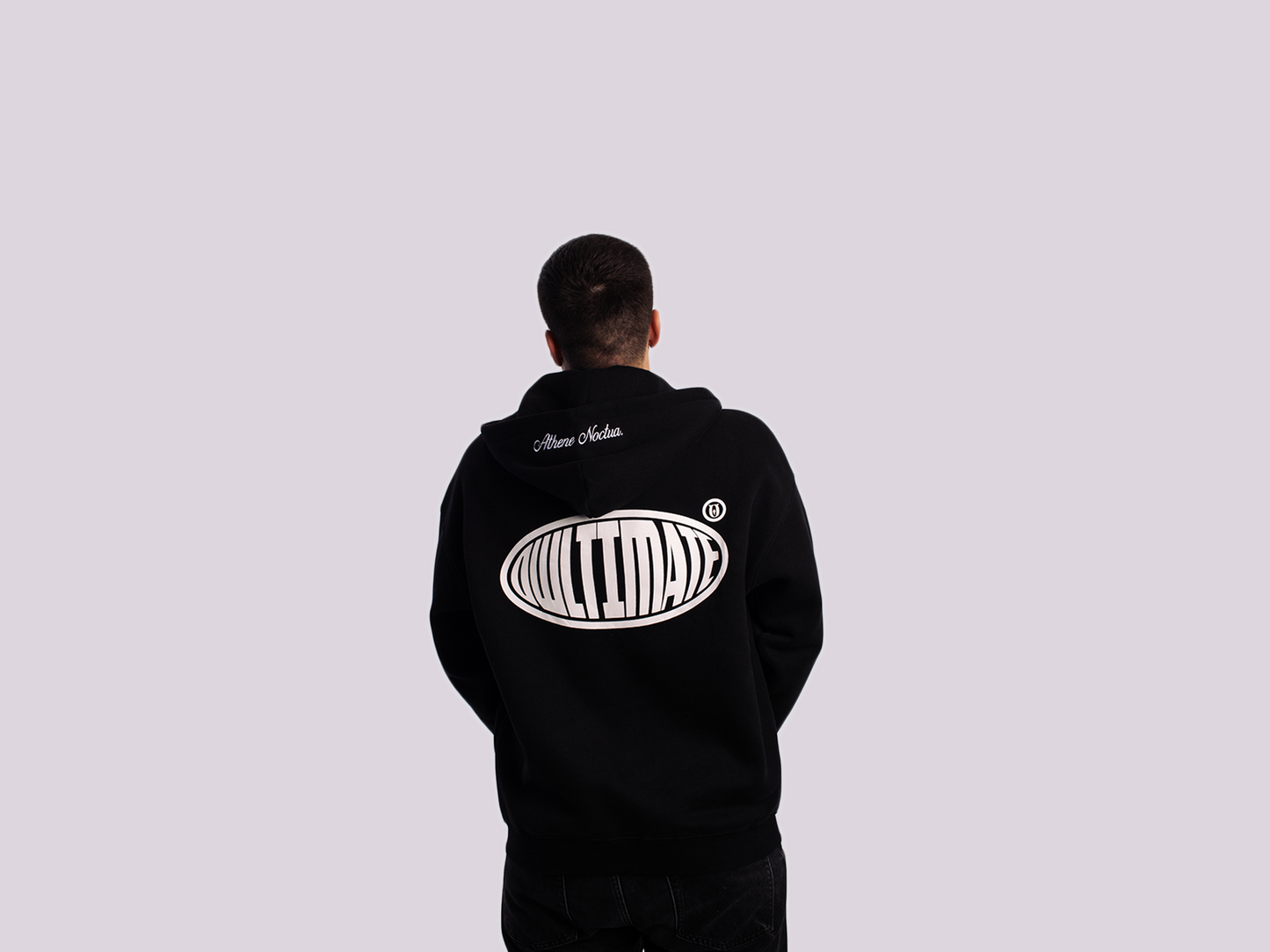 DOUBLE ZIP UP HOODIE - BLACK