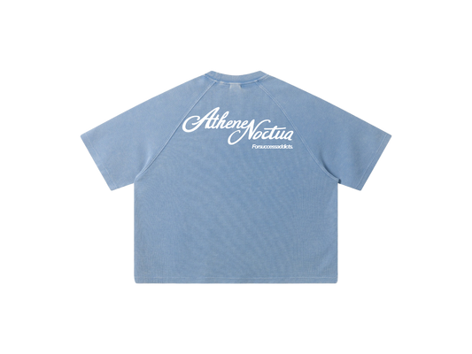 Baby blue waffle tee.