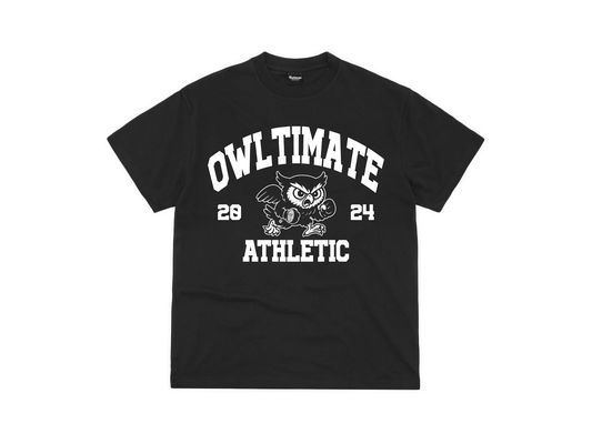 ATHLETIC TEE. - BLACK.