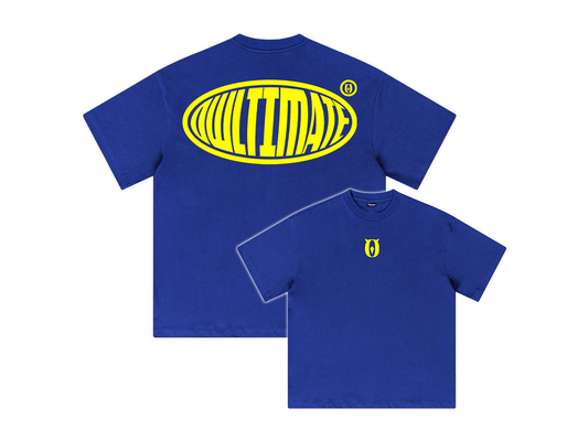 CIRCULAR LOGO Tee. - BLUE