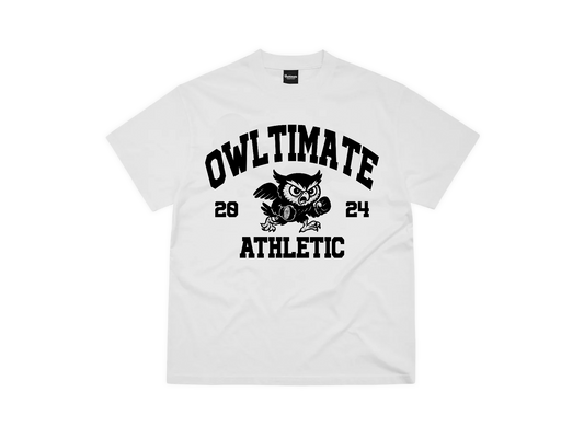 ATHLETIC TEE. - WHITE.