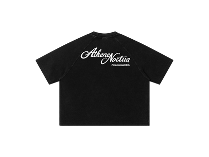 Black waffle tee.