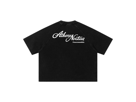 Black waffle tee.