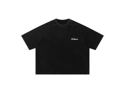 Black waffle tee.