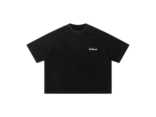 Black waffle tee.