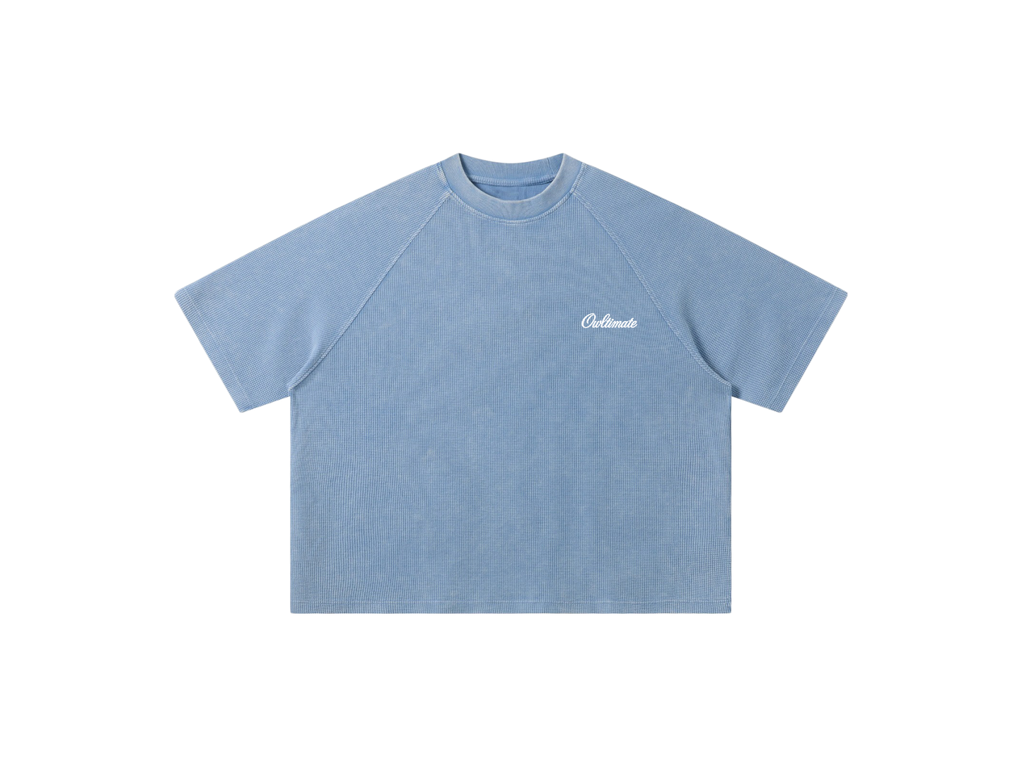 Baby blue waffle tee.